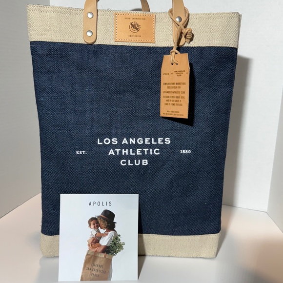 Apollo’s Market Bag - Los Angeles Athletic Club Canvas Tote - Picture 1 of 8